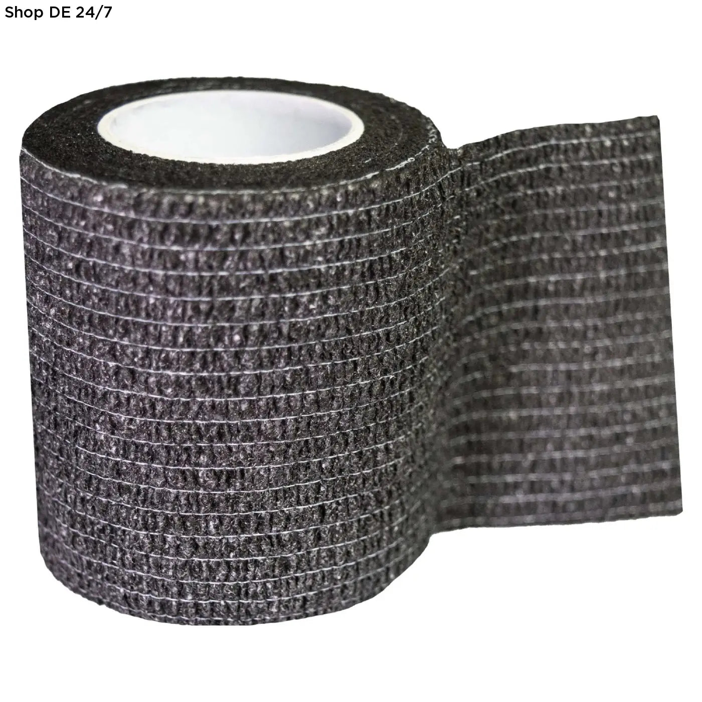 Schwarzes strukturiertes grip tape mit gewebter oberfläche und weißem kern ideal für tattoo supplier und grip tape tattoo