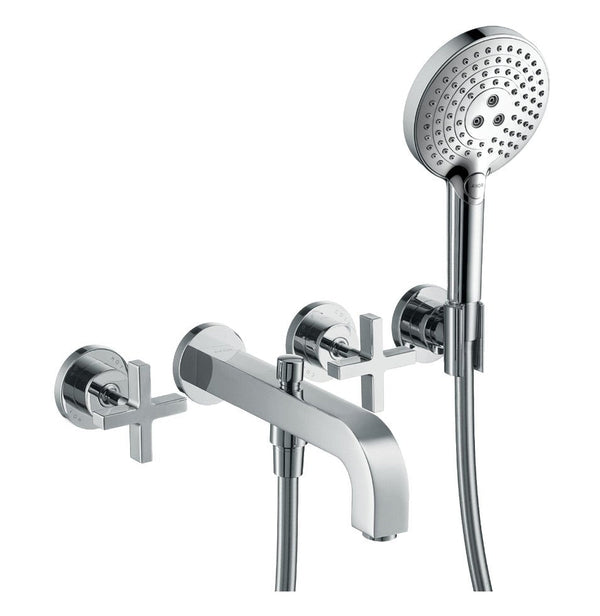 Hansgrohe "Axor Citterio" 3-Loch-Wannenarmatur mit Handbrause (chrom)