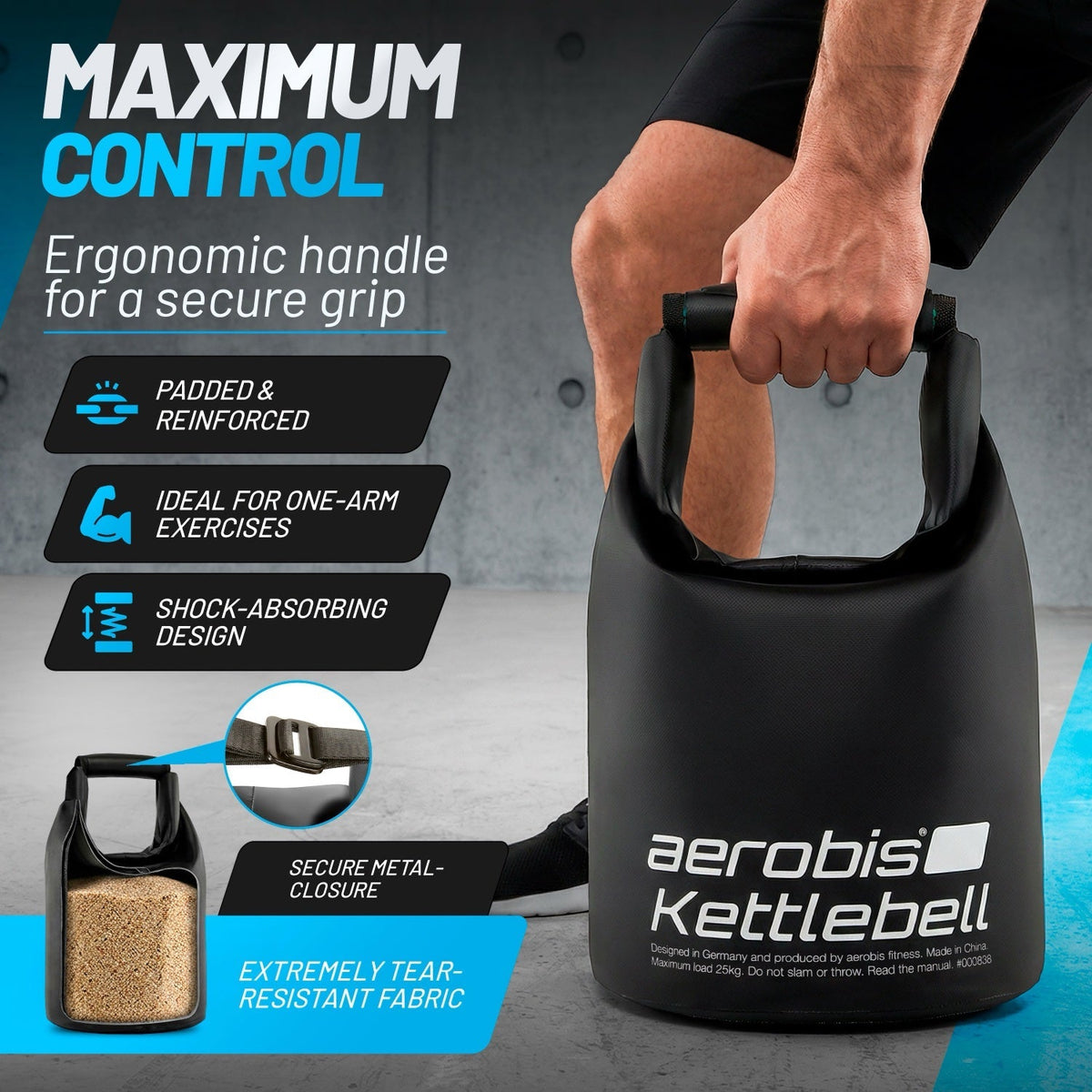 Kettlebell - 1 size up to 25kg