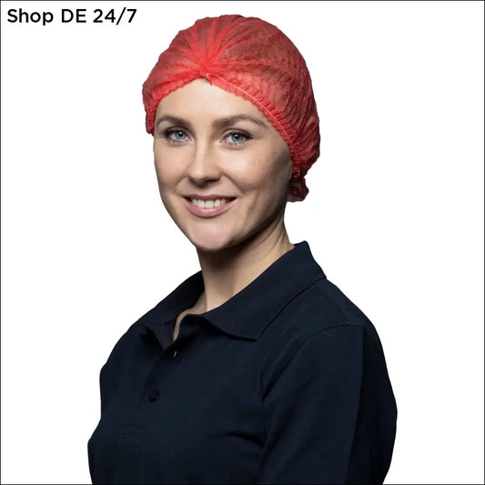 Rotes nitras klipphauben haarnetz mit texturierter dehnbarkeit und gesammeltem kronendesign für stilvollen schutz