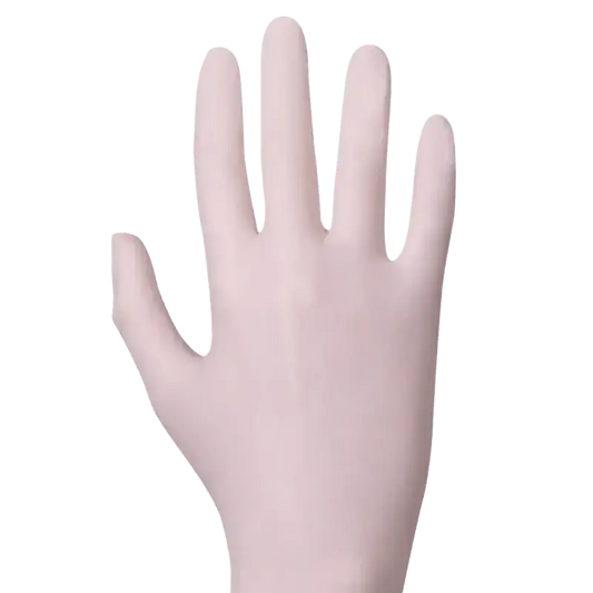 Pale pink latexhandschuhe safetec medizinische handschuhe mit glatter oberfläche und sicherem griff für hygiene schutz