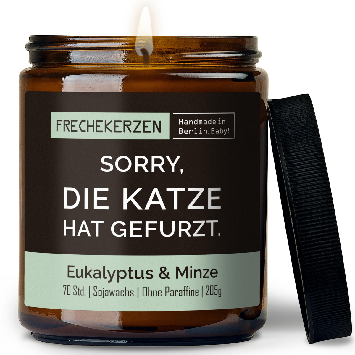 Freche Kerze | sorry, die katze hat gefurzt.