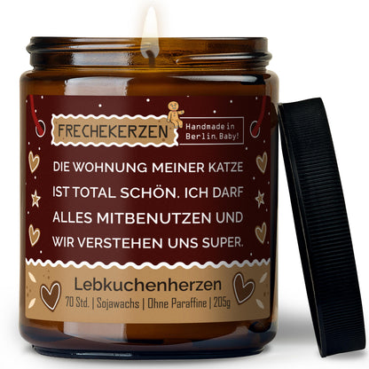 Geschenkkerze | die wohnung meiner katze ist total schön. ich darf alles mitbenutzen und wir verstehen uns super.