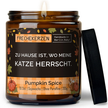 Freche Kerze | zu hause ist, wo meine katze herrscht.