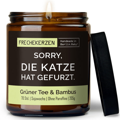 Freche Kerze | sorry, die katze hat gefurzt.
