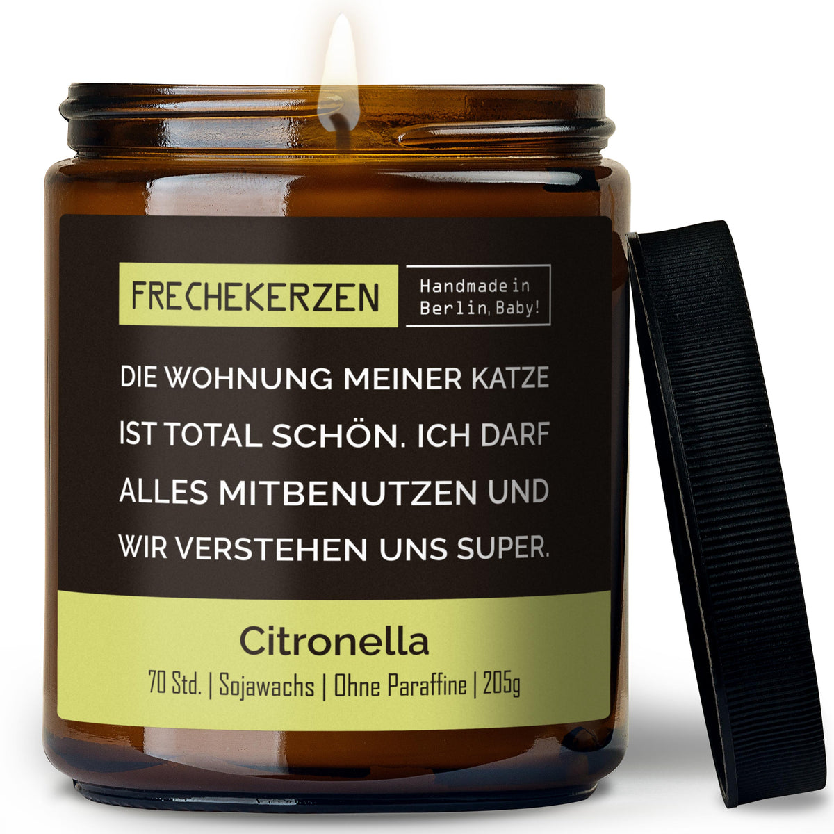 Geschenkkerze | die wohnung meiner katze ist total schön. ich darf alles mitbenutzen und wir verstehen uns super.