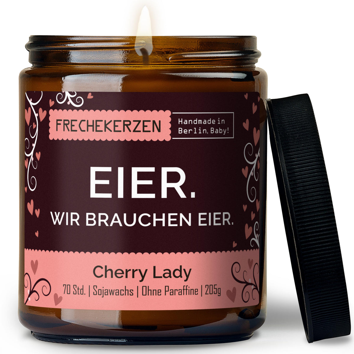 Freche Kerze | eier. wir brauchen eier.