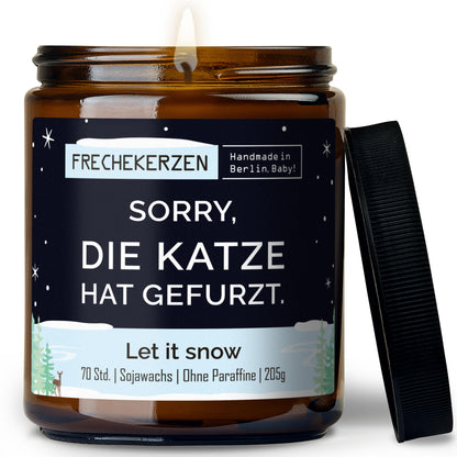 Freche Kerze | sorry, die katze hat gefurzt.