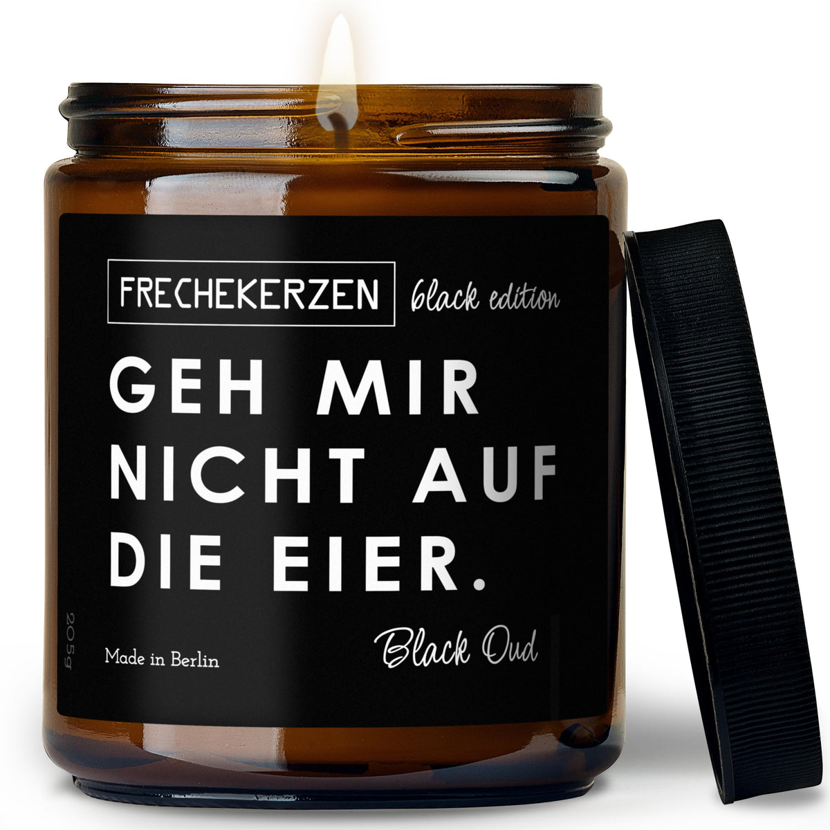 Sojawachs Kerze | geh mir nicht auf die eier.