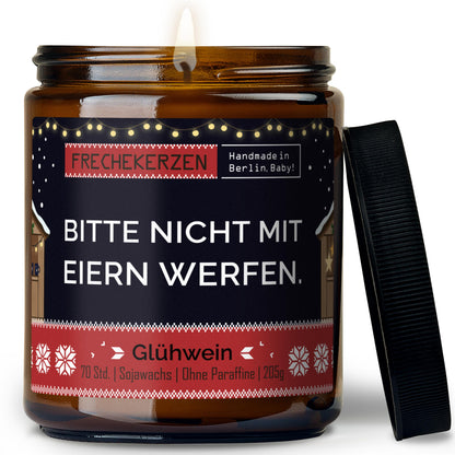 Freche Kerze | bitte nicht mit eiern werfen.