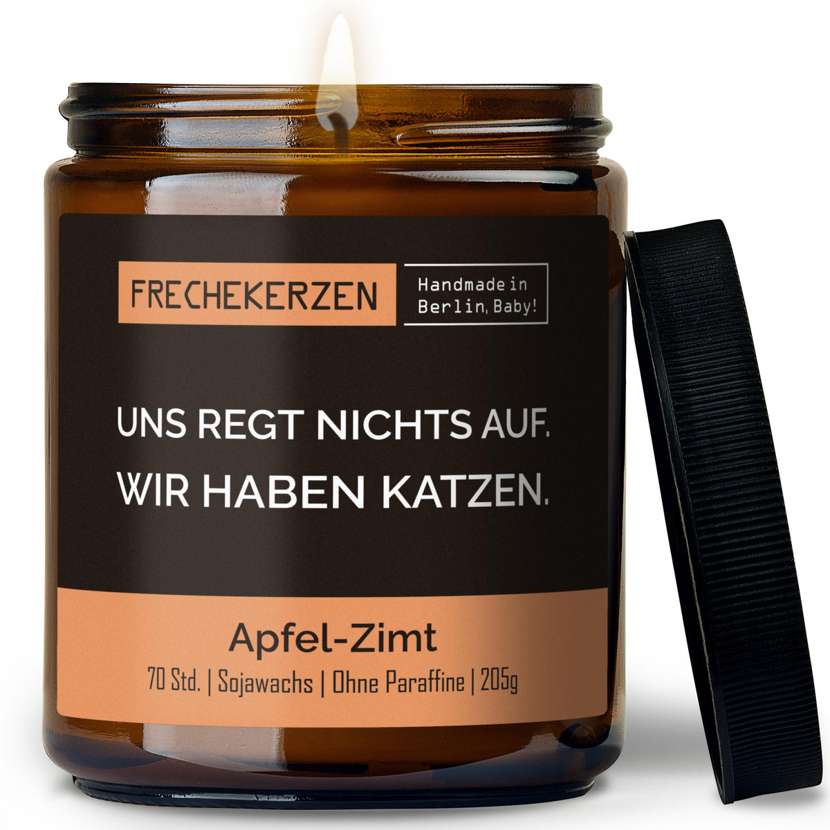Sojawachs Kerze | uns regt nichts auf. wir haben katzen.