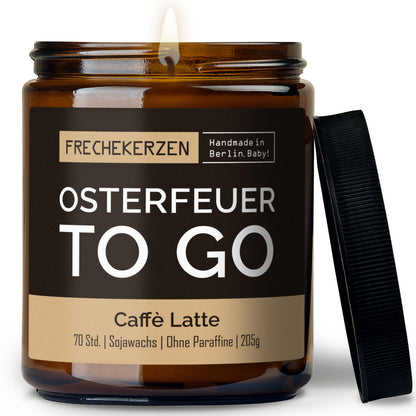 Kerze mit Spruch | osterfeuer to go