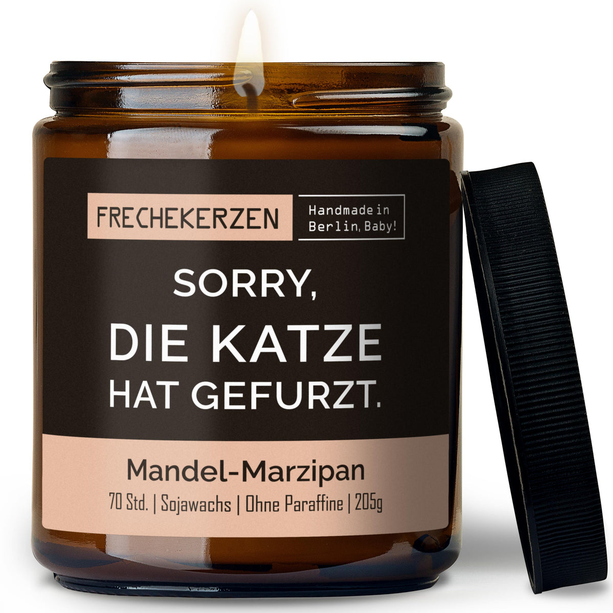 Freche Kerze | sorry, die katze hat gefurzt.