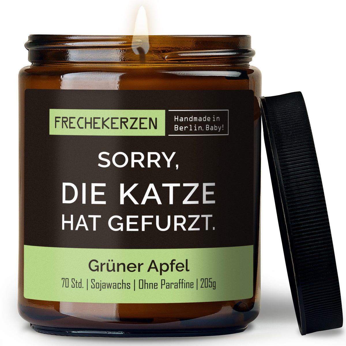 Freche Kerze | sorry, die katze hat gefurzt.