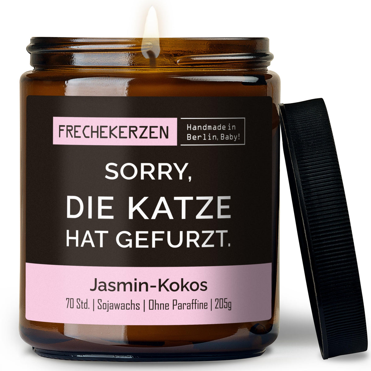 Freche Kerze | sorry, die katze hat gefurzt.