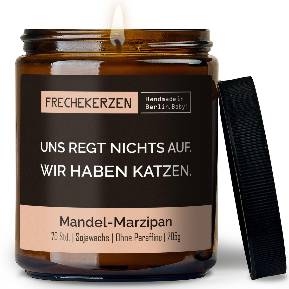 Sojawachs Kerze | uns regt nichts auf. wir haben katzen.