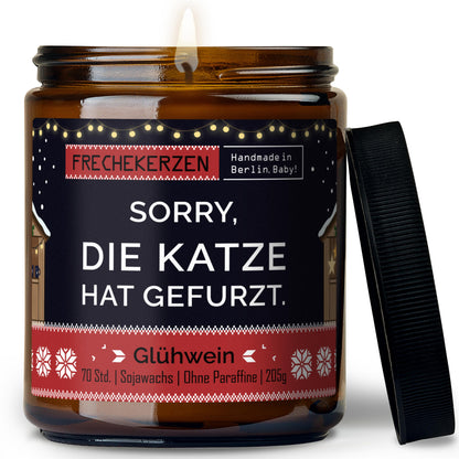 Freche Kerze | sorry, die katze hat gefurzt.