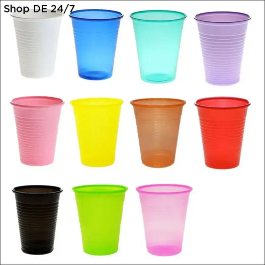 Bunte kollektion hochwertiger polypropylen mundspülbecher pink und nitras mundspülbecher praktisch und stilvoll