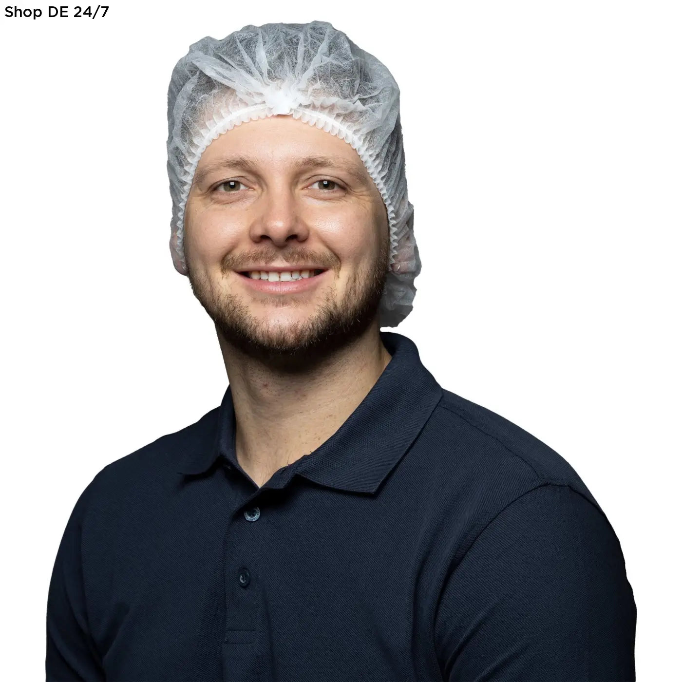Weiße disposable haarnetz nitras klipphauben ø 55 cm für hohe hygienestandards und angenehmes tragegefühl