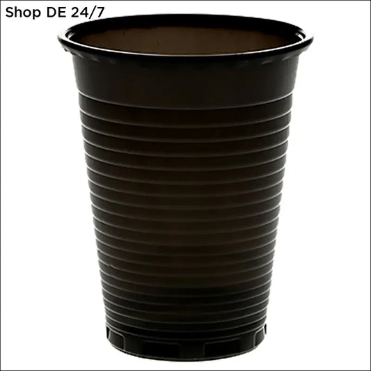 Nitras mundspülbecher aus schwarzem hochwertigem material mit vertikalen rillen für medizinischen einrichtungen