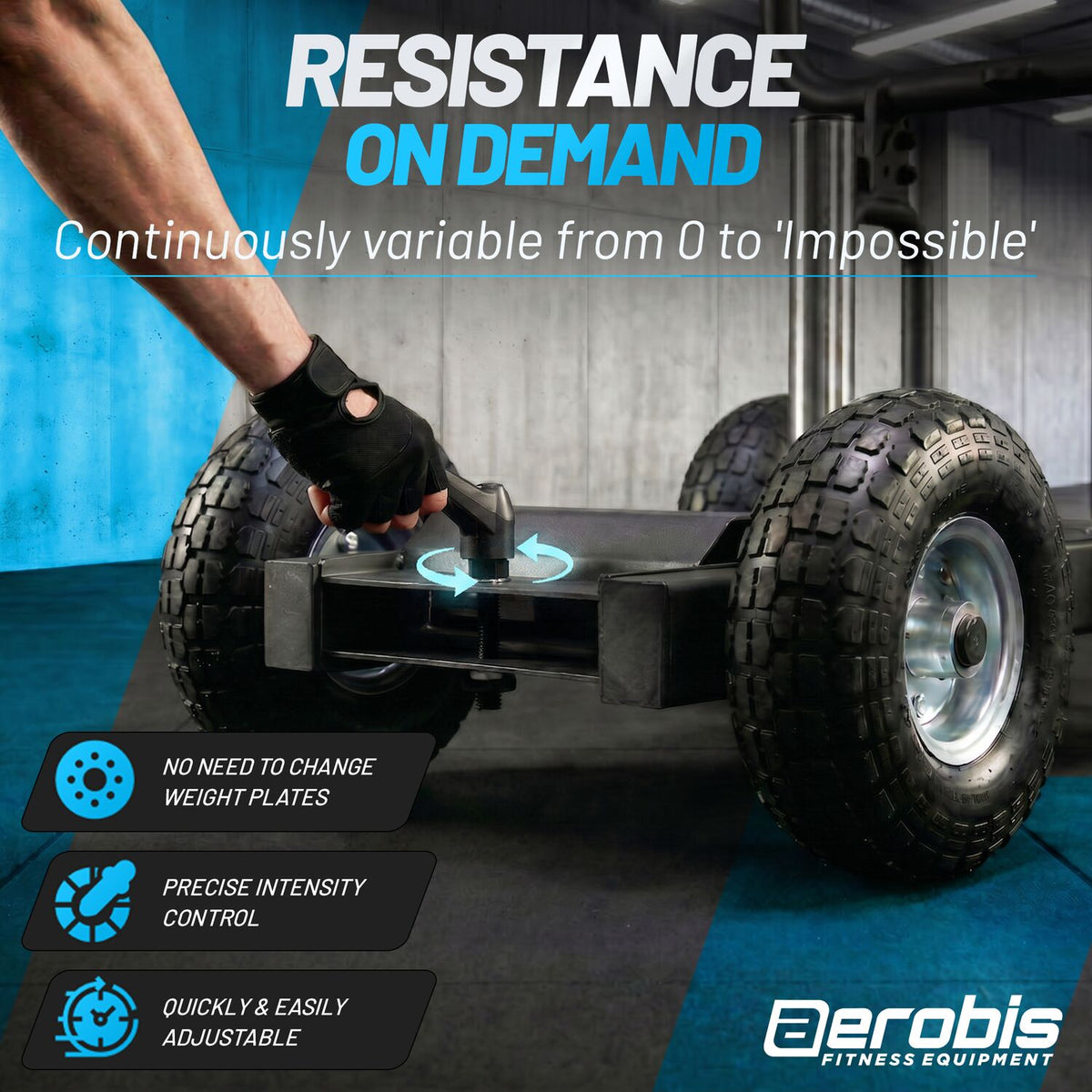 Pain Train - Patented Resistance Sled on wheels