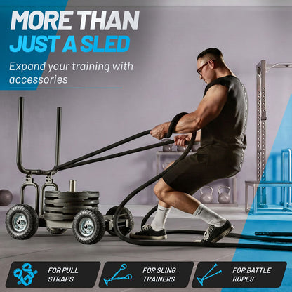 Pain Train - Patented Resistance Sled on wheels