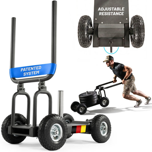 Pain Train - Patented Resistance Sled on wheels