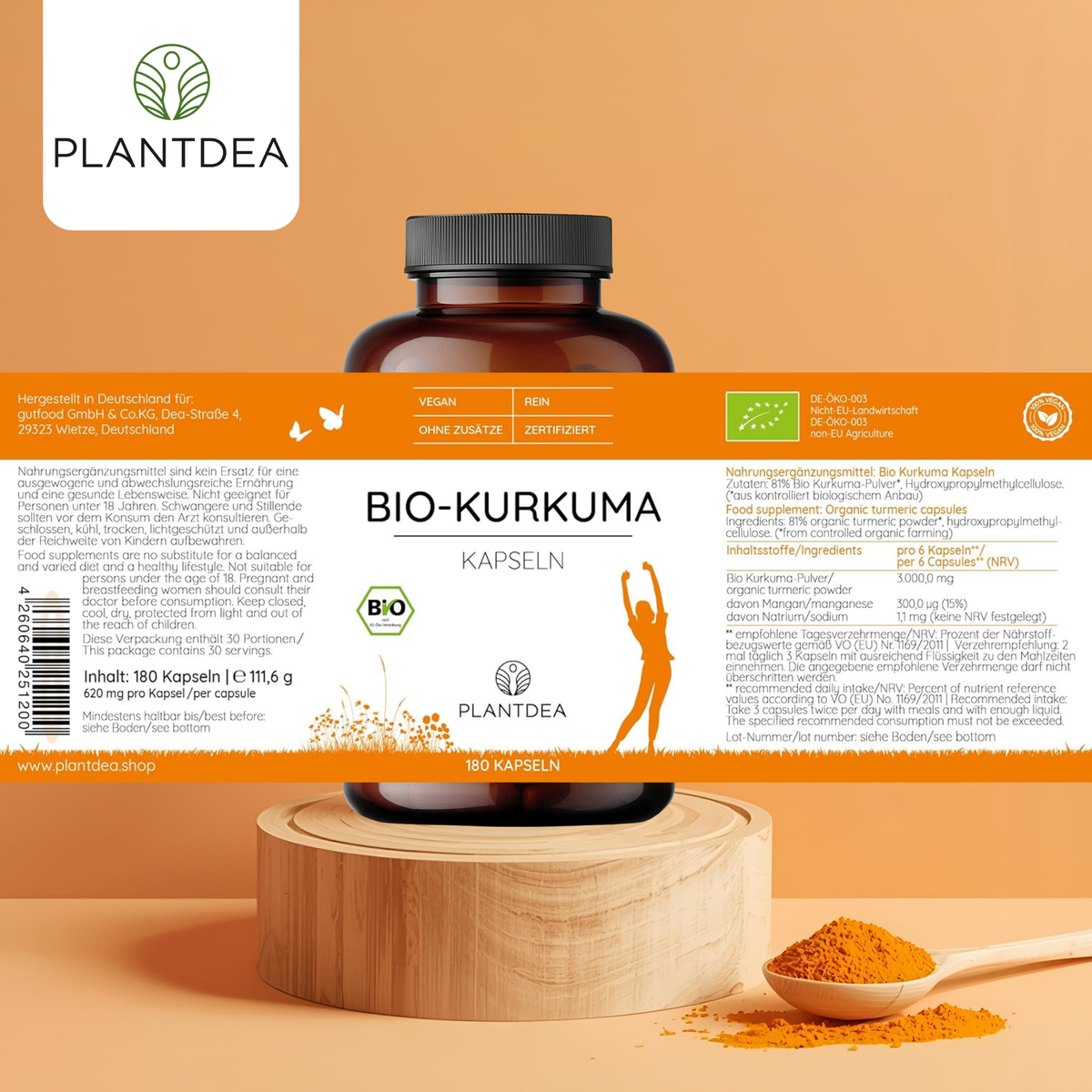 Bio Kurkuma Kapseln
