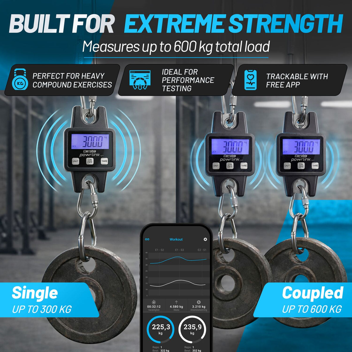 Powrlink Light - Measure Fitness up to 600 kg