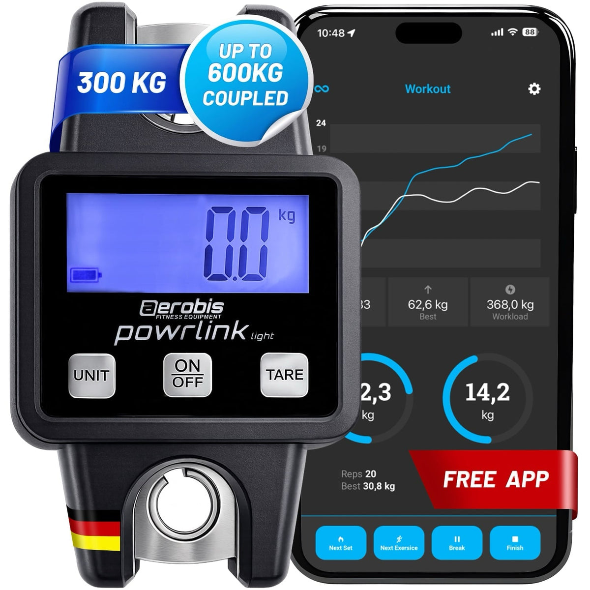 Powrlink Light - Measure Fitness up to 600 kg