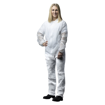 PP - Overall: Zuverlässiger Schutz für professionelle Anwendungen 50 Stück - Shop DE 24/7NITRASLWeiß50 StückPP - Overall: Zuverlässiger Schutz für professionelle Anwendungen L XL 2XL 3XL erhältlich - Shop DE 24/7NITRASLWeiß50 StückNITRAS PP - Schutzoverall mit Kragen, weiß