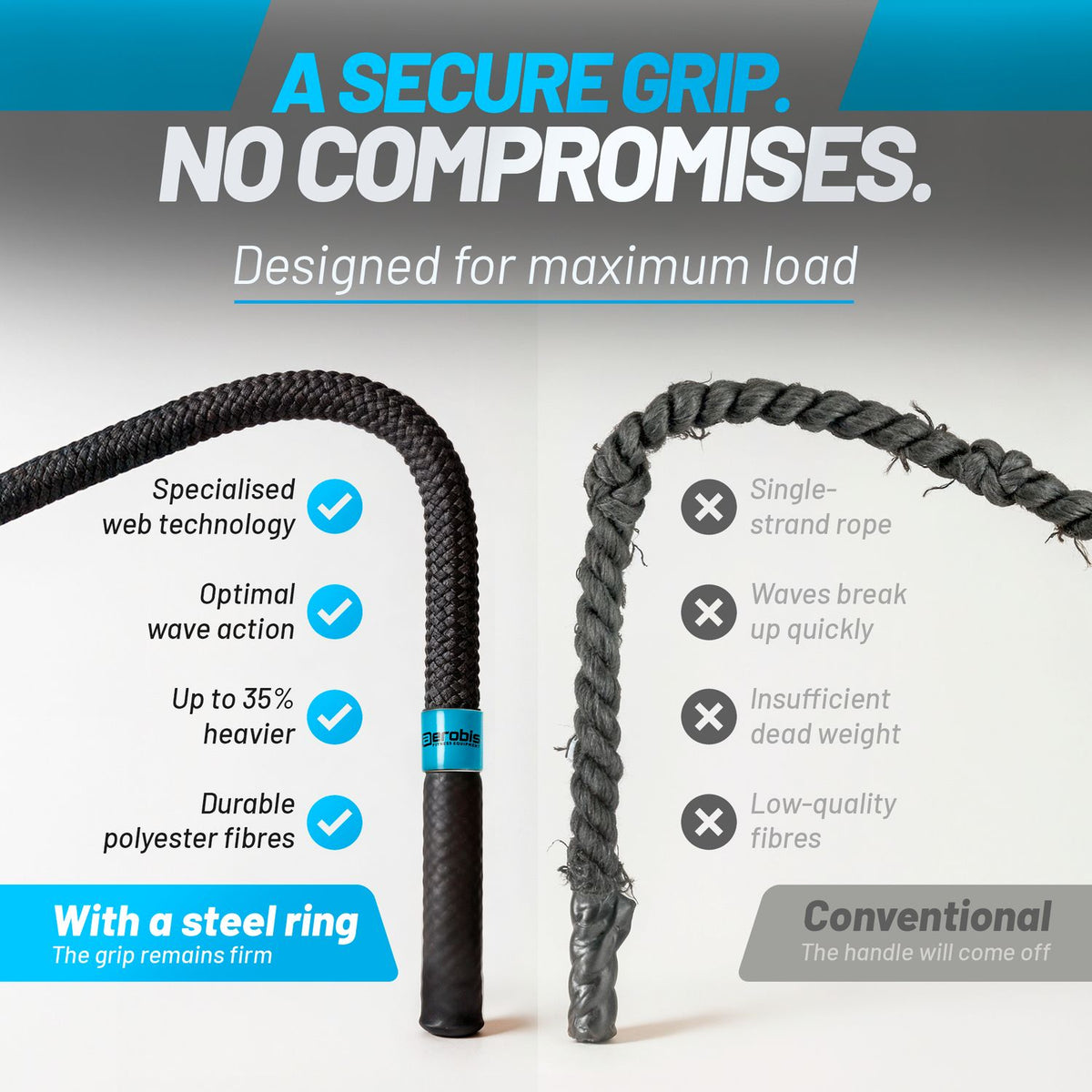 Premium Battle Rope - Very flexible