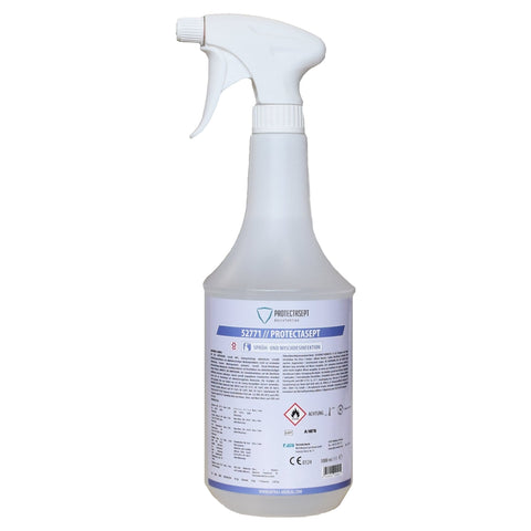 PROTECTASEPT SF, Flächendesinfektion Sprüh- / Wischdesinfektion, Flower, 10 x 1 Liter