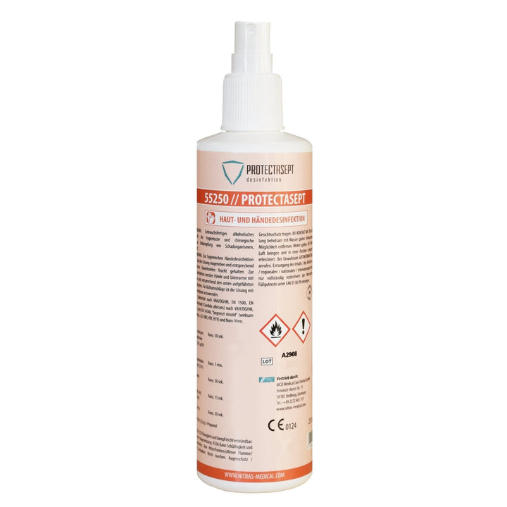 PROTECTASEPT SKIN: Haut- / Händedesinfektion für höchste Ansprüche  12 x 250 ml Sprühflasche