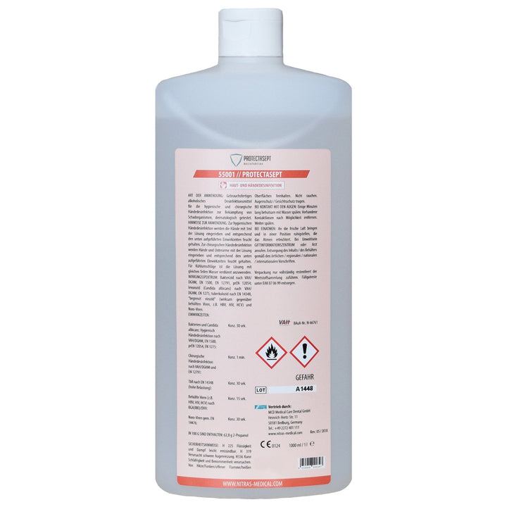 PROTECTASEPT SKIN Haut- / Händedesinfektion für höchste Sicherheitsstandards 10 x 1 Liter