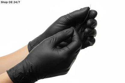 Handschuhe select black 300 latex einmalhandschuhe schwarz tragen nadel hygienisch kaufen