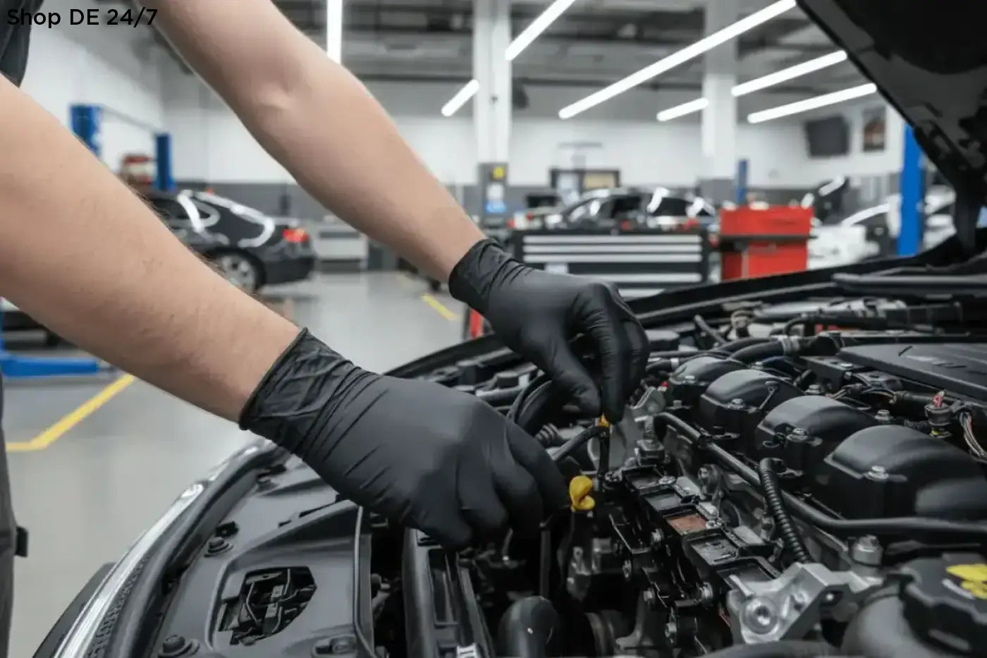 Select black 300 latex einmalhandschuhe schwarz für auto reparatur handschuhe kaufen hygienisch und robust