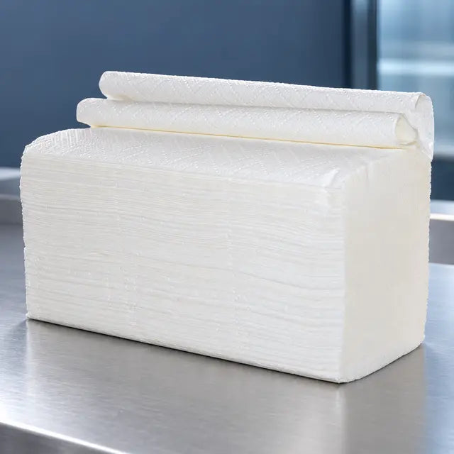 Papierhandtücher 2-lagig weiß kaufen - Falthandtücher V-Falz 4000 Stück