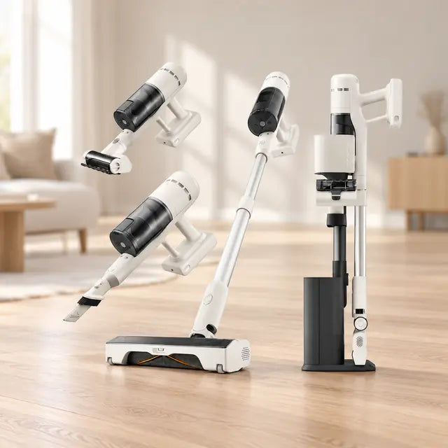 Roborock H60 Hub Akku-Staubsauger mit Absaugstation