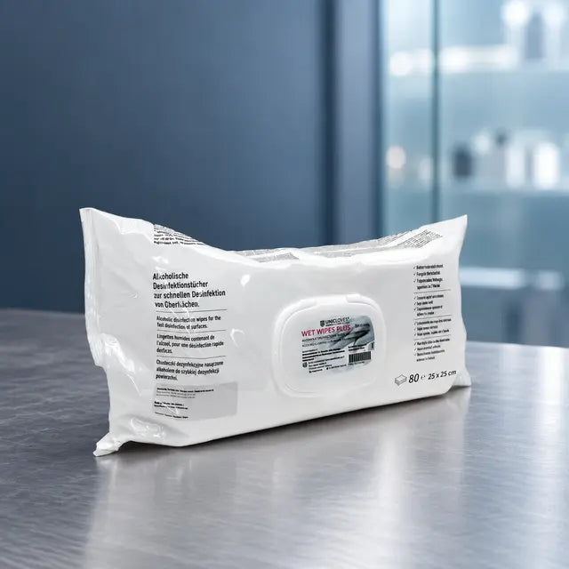 Wet Wipes Plus: Effektive Schnell-Desinfektion 8 x 80 Blatt