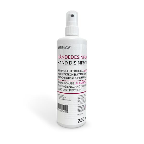 Unigloves Händedesinfektion 250ml Pumpspray