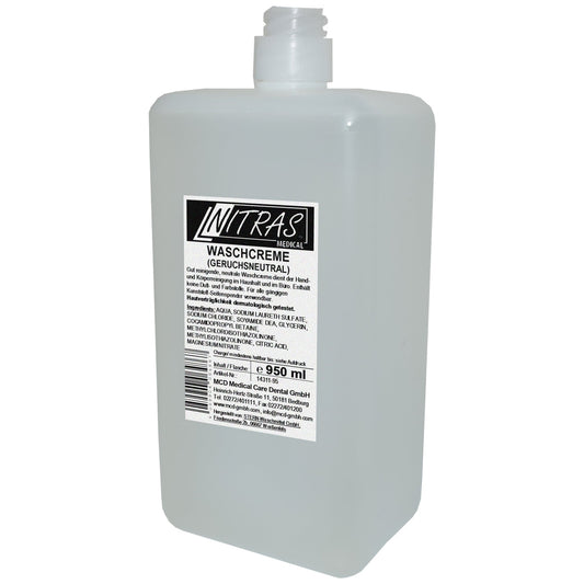 Waschcreme Waschlotion SILK TOUCH: Die sanfte Cremeseife für empfindliche Haut 1000 ml - Shop DE 24/7NITRAS12 StückWaschcreme Waschlotion SILK TOUCH: Die sanfte Cremeseife für empfindliche Haut 1000 ml - Shop DE 24/7NITRAS12 StückNITRAS Waschcreme, geruchsneutral, 1000 ml, Euroflasche