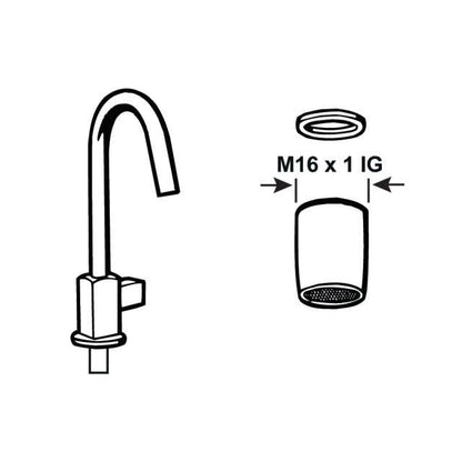 Wasserspar-Strahlregler (-70 %) mit Innengewinde